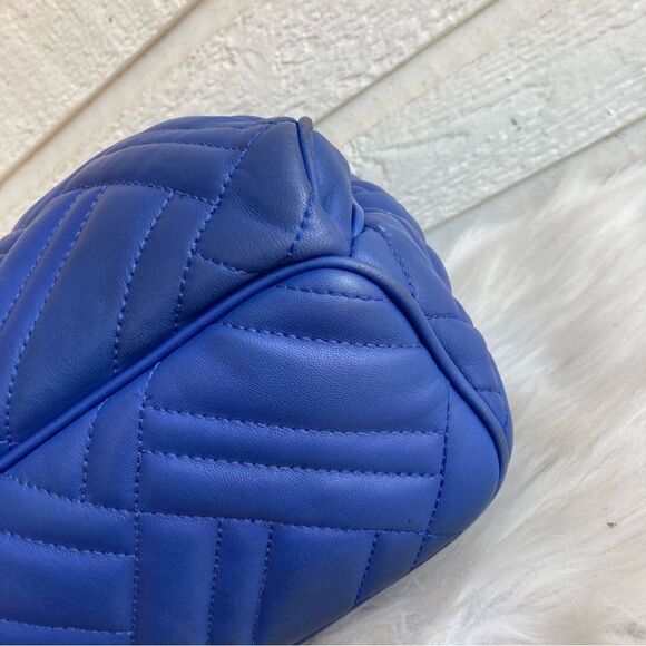 MICHAEL KORS Royal Blue Backpack Shoulder Bag Sheila Jet Set Jaycee Cooper Quilt - Picture 6 of 11